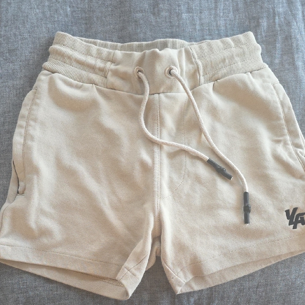 Young LA Casual Drawstring Men’s Shorts in Beige